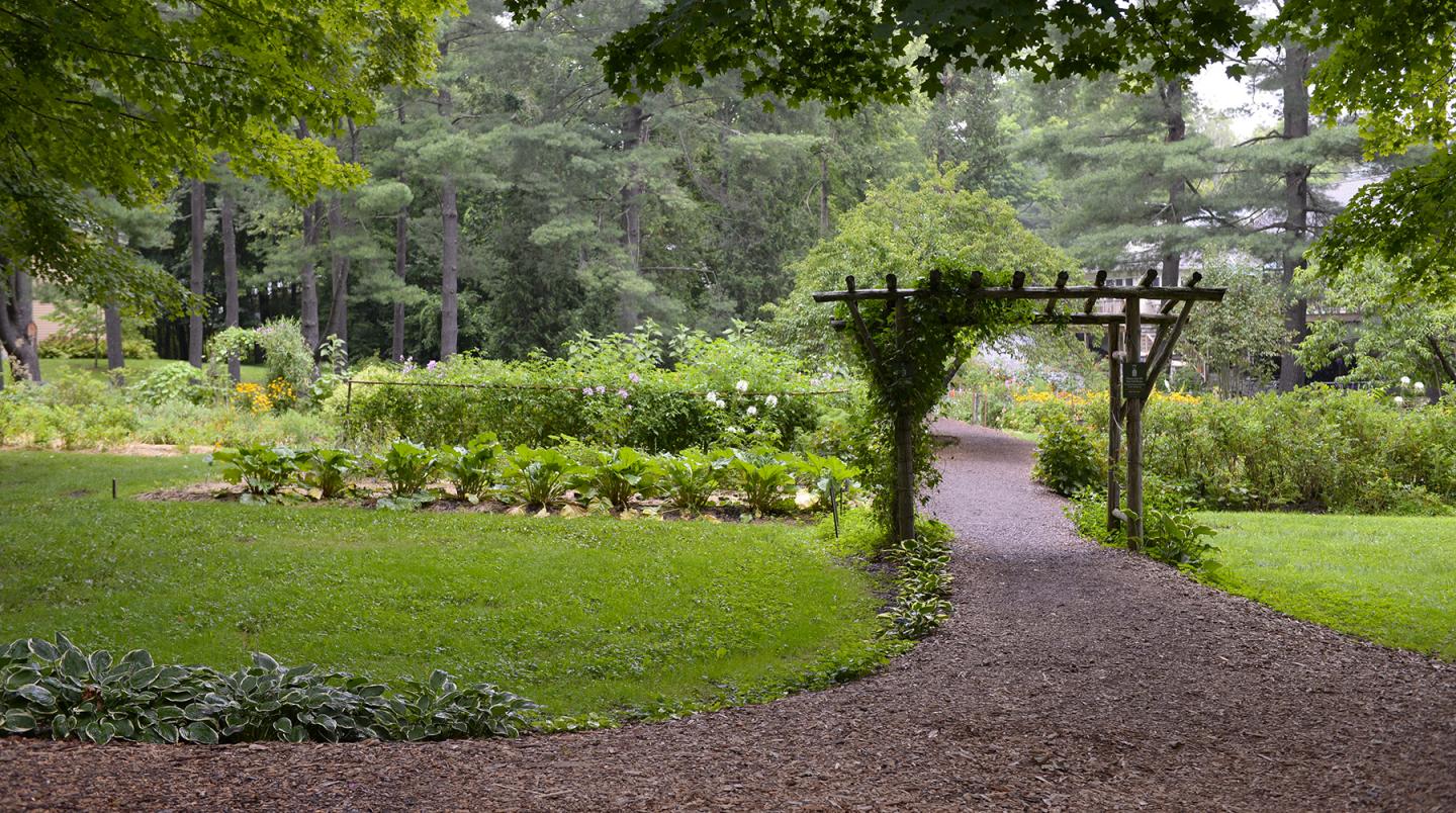 Gardens and woodlands on Omega's Rhinebeck campus